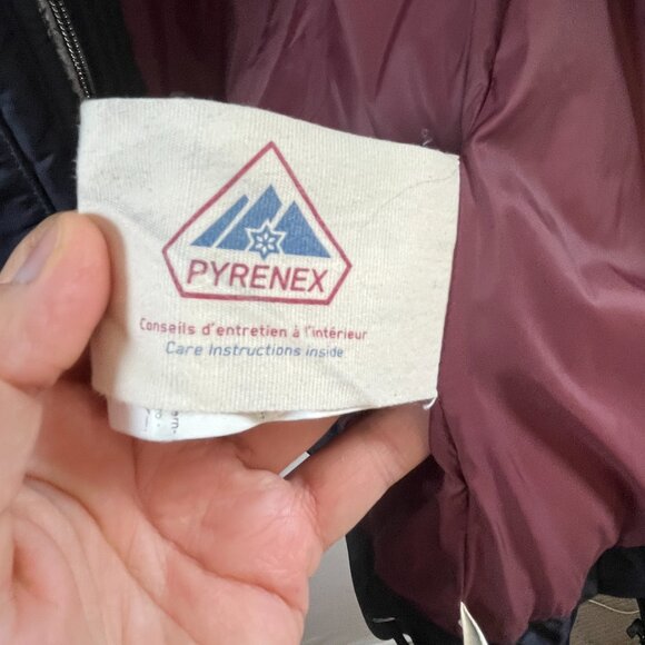 PYRENEX Jacket Womens Size 4/6 Small Navy Down Bomber Hooded Puffer Gorpcore Ski - Picture 6 of 12